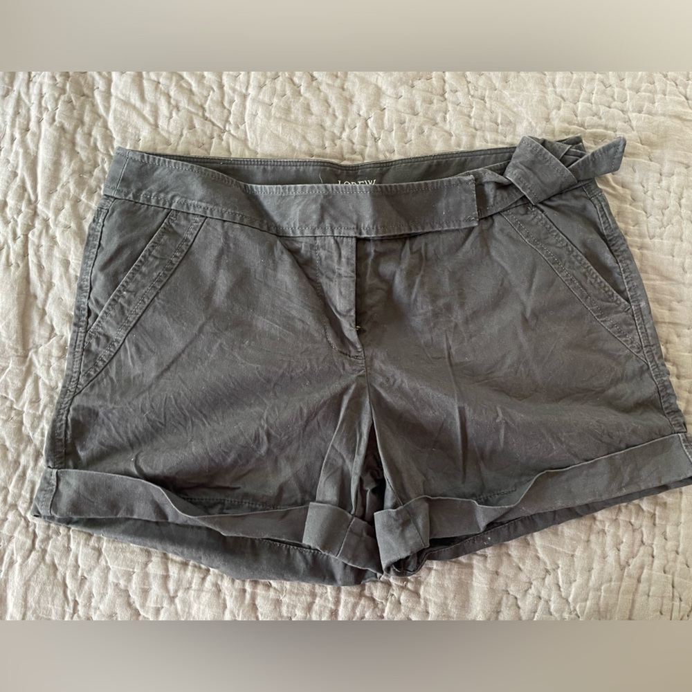 Vintage J. Crew size 10 dark gray cuffed shorts